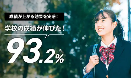 93.2%が成績が上がる効果を実感！